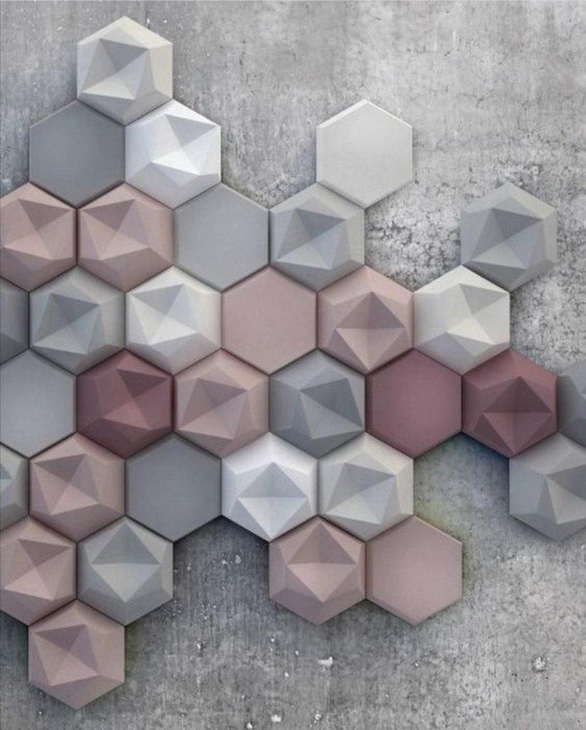 Plastic Mold for the Manufacture of 3d Panel "Broken honeycomb"(3D Mold for Decorative Wall Panels for Gypsum and Concrete) Wall Decor.