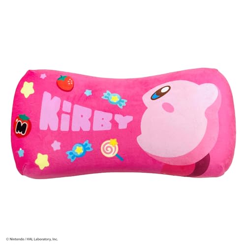 MORIPiLO Подушка из пены с эффектом памяти Kirby's Dream Land 16x33x8 см, поддержка талии, поддержка спины, мягкая игрушка, подушка Suikomi Pink Morishita 4621542