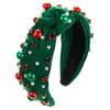 Christmas Headband Fashion Beads Rhinestone Christmas Hair Accessories For Women