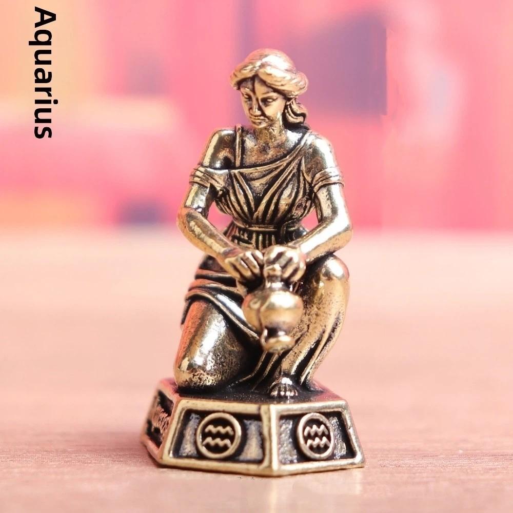 Artisan Craft Collectible Figurines Vintage 12 Constellation Statue Living Room Decoration