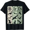 Birds Periodic Table Elements Birdwatching Ornithology T-Shirt(4)