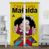 Mafaldas Элегантные шторы для гостиной, шторы для окон, украшения на Хэллоуин, тюль для спальни, перегородки, кухни