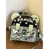 New Original Large Capacity Student Ita Backpack with Cute Panda Anime Badge