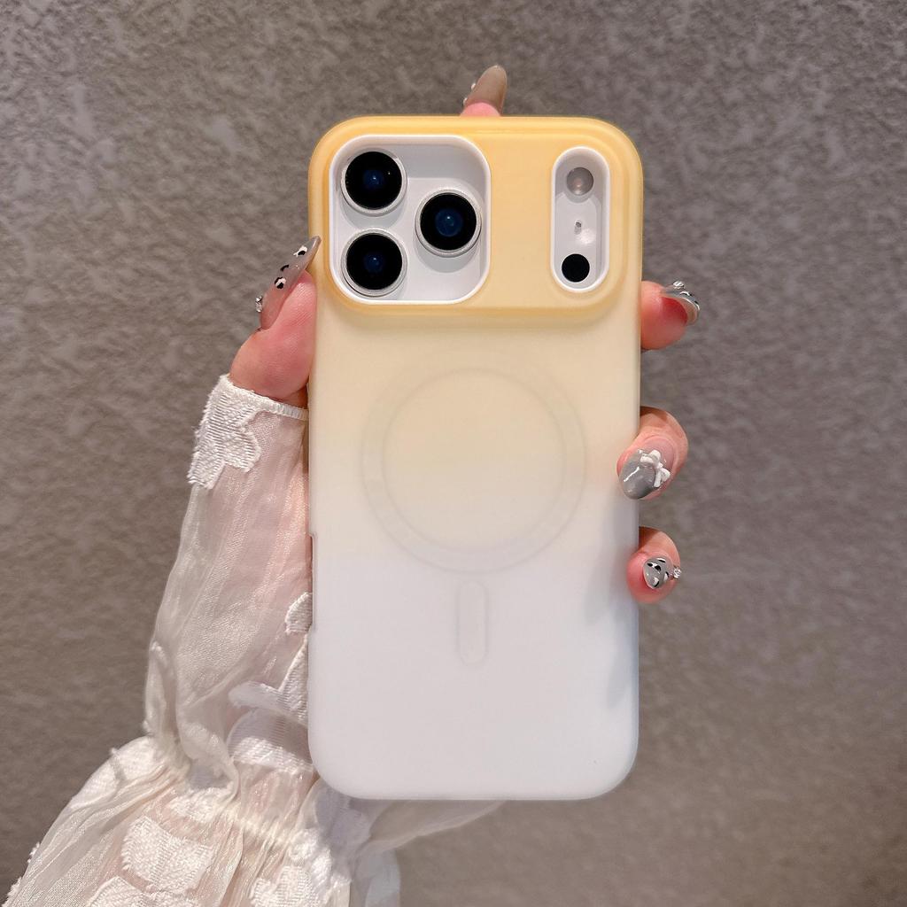 Магнитный чехол с градиентом и матовой поверхностью для iPhone 17 Pro Max