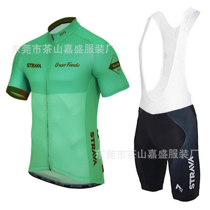 2025 for STRAVA short-sleeved set, bicycle road bike cycling suit, quick-drying, breathable and sweat-absorbing