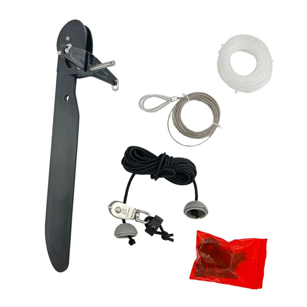 Универсальный руль для каяка Нейлоновая система рулевого управления с ножным приводом Ручка для лодки Аксессуар для каноэ Парусной лодки Морское оборудование