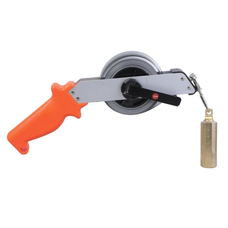 Масломерная лента с латунным лотом, двухсторонняя шкала, стальная масломерная лента для точного измерения глубины в резервуарах