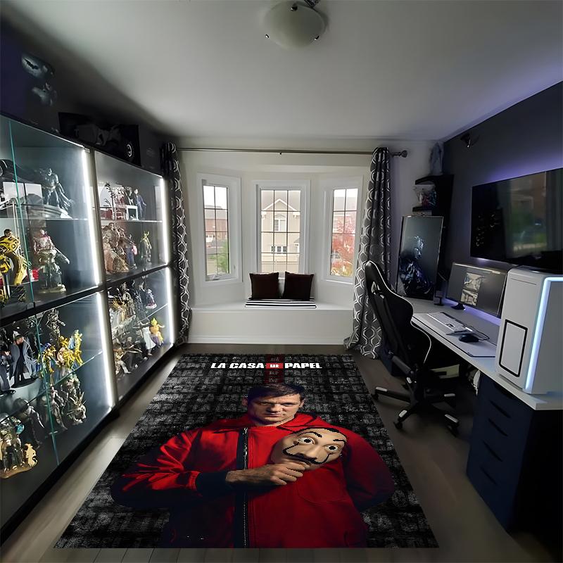 La Casa De Papel Printed Carpet, Rug for Office Chair Living Room Bedroom Kitchen Room Decor Gifts.