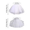 White Underskirt Crinoline A-line Shape Ball Gown Petticoats Fashion Flower Dress Accessories