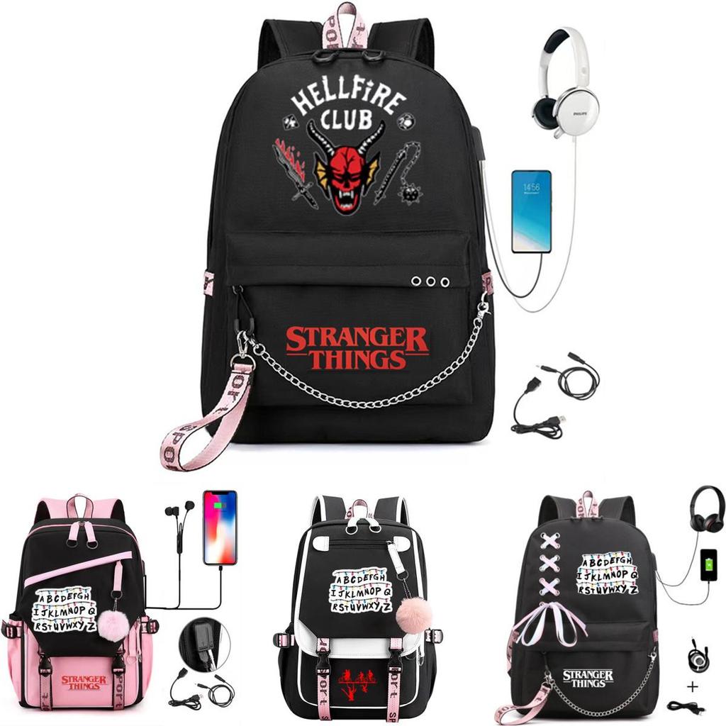 Рюкзак Stranger Things Сезон с USB-подзарядкой большой вместимости для детей