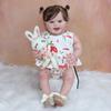 3D Paint Skin Silicone Reborn Baby Toy For Girl Like Real 55 CM Smiling Princess Bebe Art Doll With Vein Collection Dress Up