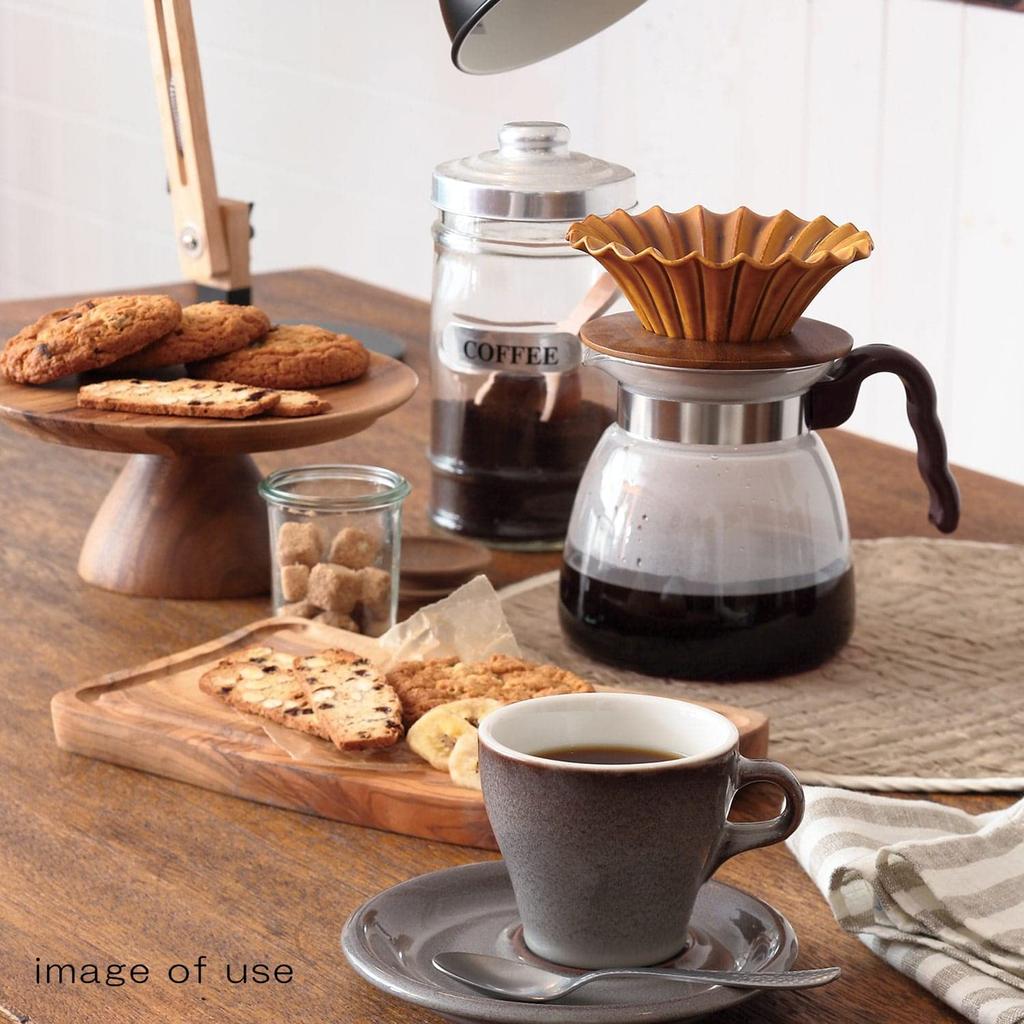 Koyo Pottery Dripper Holder, Dark Brown, T1300008