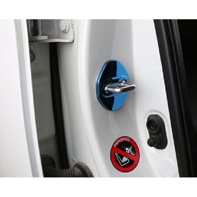 Blue Titanium Cover Trim For Honda Civic 2016-2021 Buckle Protection Car Door