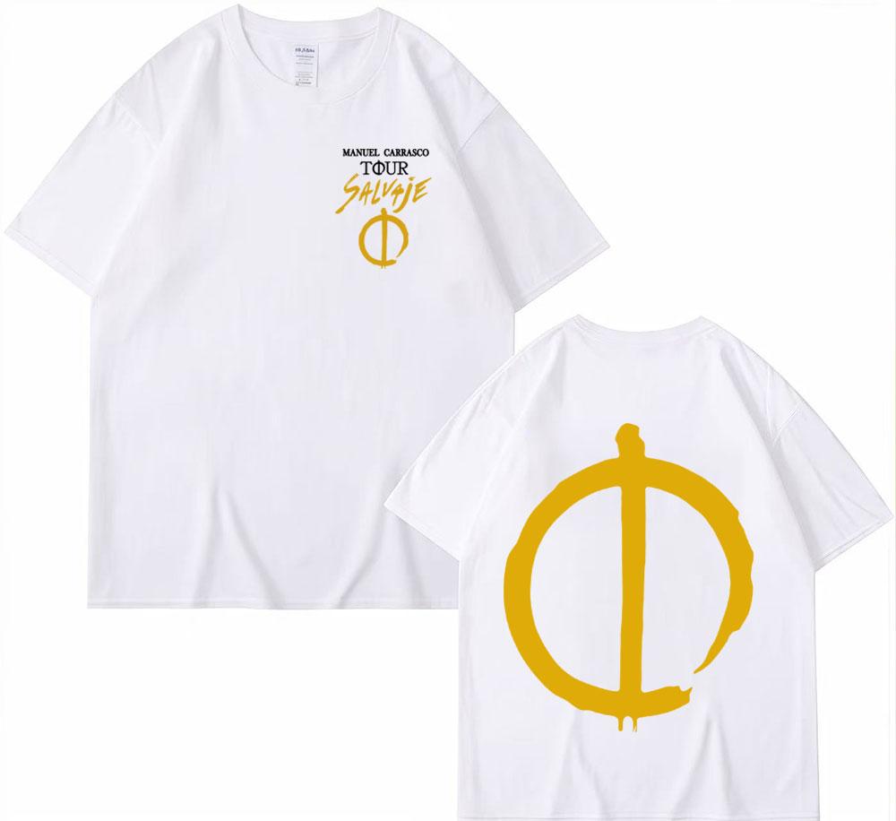 Rapper Manuel Carrasco Salvaje Tour 2025 Graphic T Shirt Vintage Fashion Hip Hop 100 Cotton T Shirts Men Women Comfort T Shirts