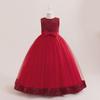 Новое платье принцессы с бантом из пайеток для девочек - элегантное длинное платье для больших детей