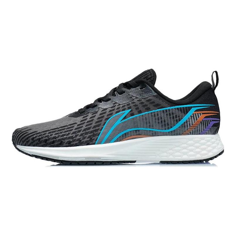 Li Ning Red Hare 1 Амортизация Отскок Покрытие Влагоотведение Водонепроницаемые Низкие Беговые Кроссовки Женские Мужские Серый ARMR022-4