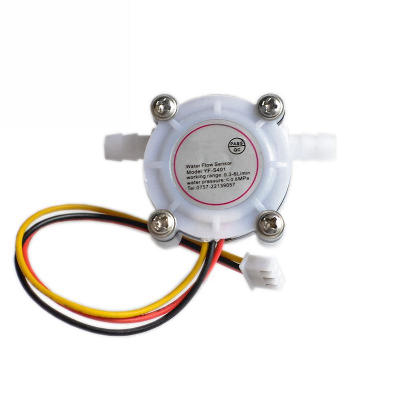 New Hot Water Coffee Flow Sensor Switch Meter Flowmeter Counter 0.3-6L/min YF-S401