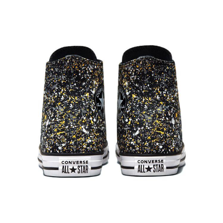 Converse Chuck Taylor All Star Archive High Paint Splatter — черные кроссовки унисекс Amarillo белые A00468F