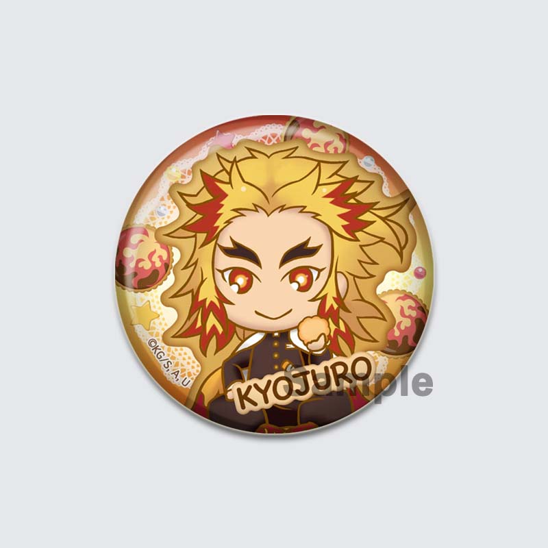 32/44/58mm Kamado Tanjirou Hashibira Inosuke Pin Kochou Shinobu Kamado Nezuko Tsuyuri Kanao Agatsuma Zenitsu Anime Brooche Handmade Demon Slayer Badge