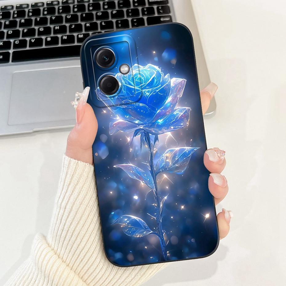 Beautiful Floral Phone Case For Xiaomi Redmi Note 12 5G Soft Silicone Shockproof Cases For Redmi Note 12 Pro Note12 5G Bumpers