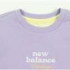New Balance Kids Girls Crop Sweatshirt Light Purple