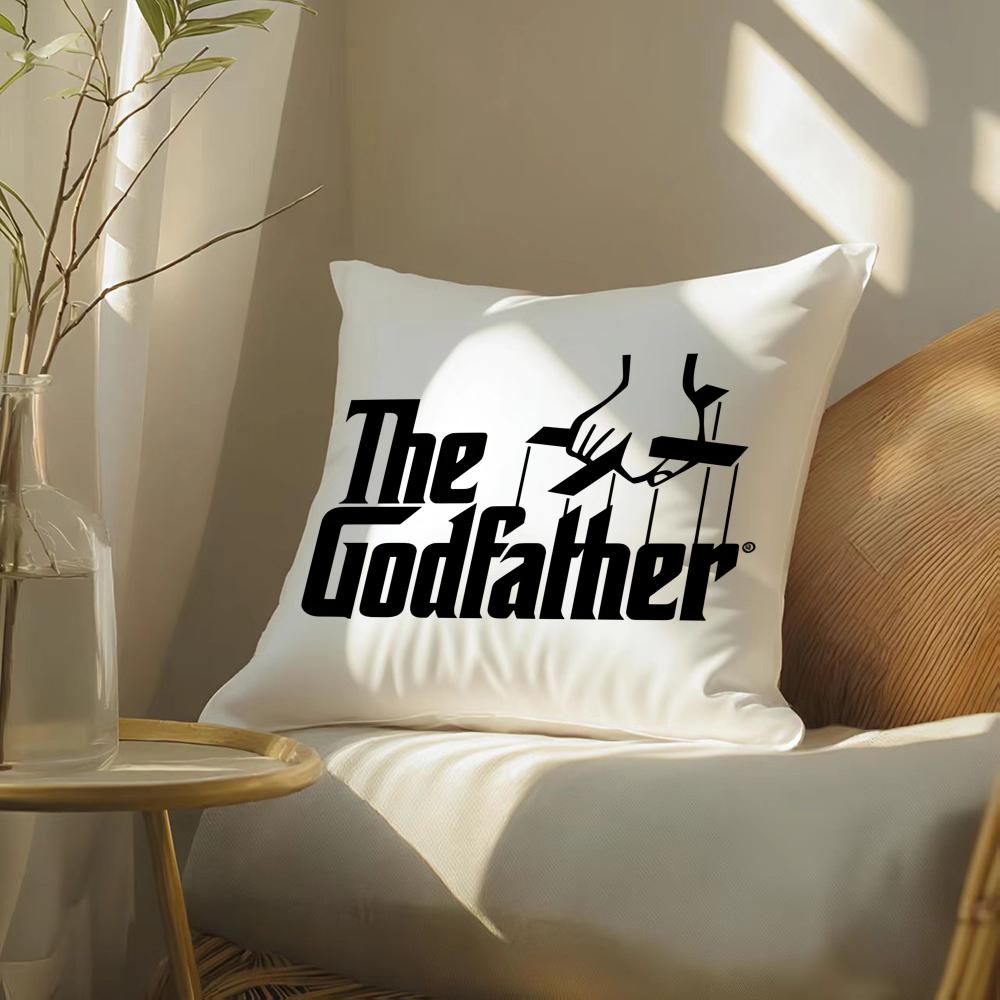 The Ggodfather Moive Pillow Case DoubleSided Plush Sofa Cushion Covers Organic Breathable Invisible Zipper