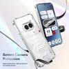 KEYSION Противоударный прозрачный чехол с четырьмя углами для Nothing Phone 2A Plus Мягкий TPU+PC Прозрачный чехол для телефона для Nothing Phone 2A