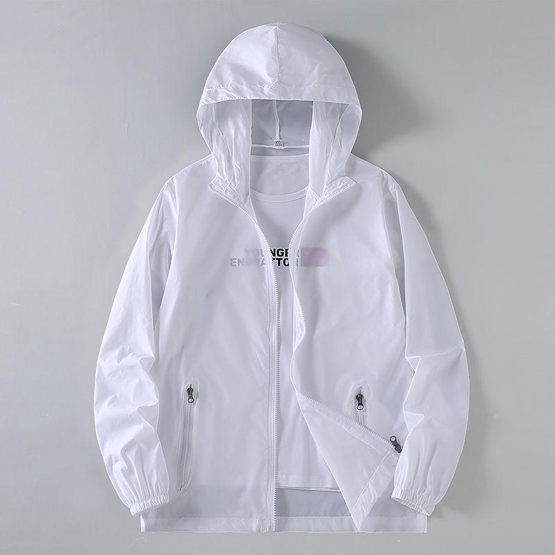 Korean Version Leisure Versatile Thin Style Breathable Hooded Comfort Loose Fitting Men's Sun Protection Clothing Summer