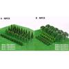 50pcs Miniature Trees Model Train Railroad Wargame Scenery Landscape Scale Accessories DIY Architectural Sand Table Models