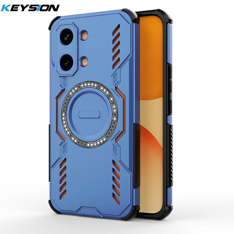 KEYSION Полый корпус с рассеиванием тепла для Xiaomi POCO X8 Pro Max TPU+PC Магнитное охлаждение Ударопрочный чехол для телефона для POCO X8 Pro