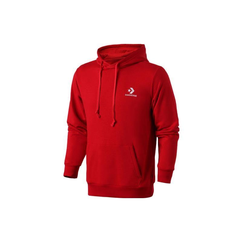 Converse Sweatshirts Men's Red Hooded Moderate Regular 10008926-A05