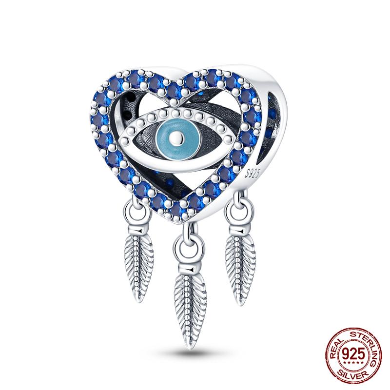 100% Настоящая Медь Перья Ловец Снов Кисточки Шармы Бусины Подходят для Оригинального Браслета-Браслета Qikaola Модная Бижутерия Сделай Сам