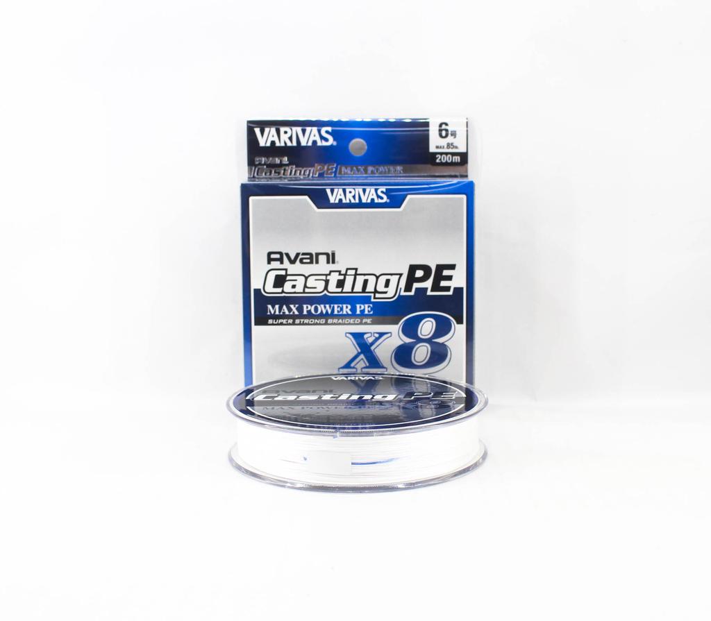 Varivas Линия PE New Avani Max Power Casting X8 200 м PE 6 85 фунтов (7686)