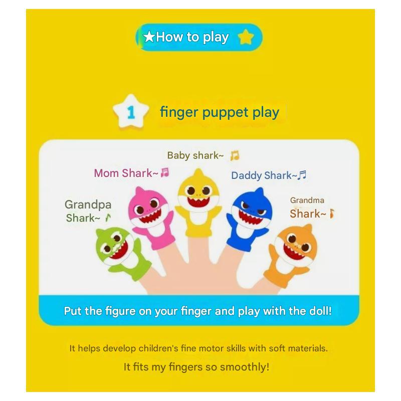 PINKFONG Фигурка акулы для игры в пальчиковые куклы