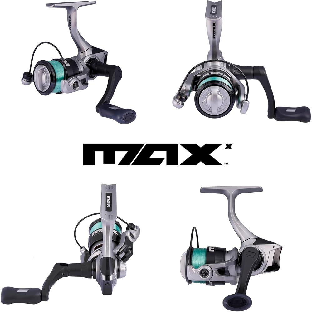 Рыболовная катушка AbuGarcia Max X 2000 с леской, удобная для начинающих, легкая, прочная