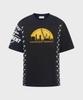 MARINE SERRE (M) Regenerated Graphic Regular Fit T-Shirt Black Regenerated Graphic T-Shirts Regular Fit T-Shirt Bk99 Black