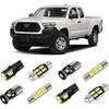 Комплект белых светодиодных ламп для салона Toyota Tacoma 2016 2017 2018 2019 2020 2021 2022, сверхъяркие 6000K, комплект + лампы подсветки номера