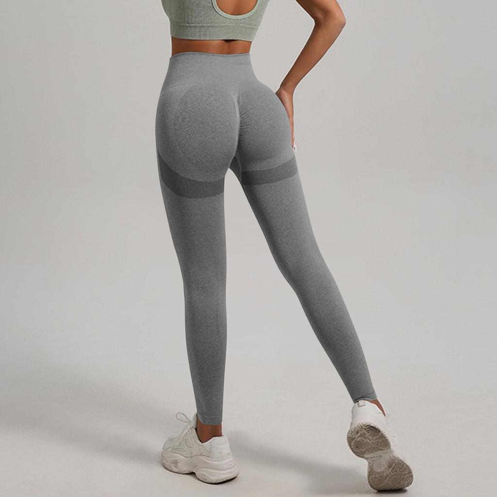 Women's Fashion Solid Color Yoga Pants High Waisted Skinny Sweatpants Fitness Pants