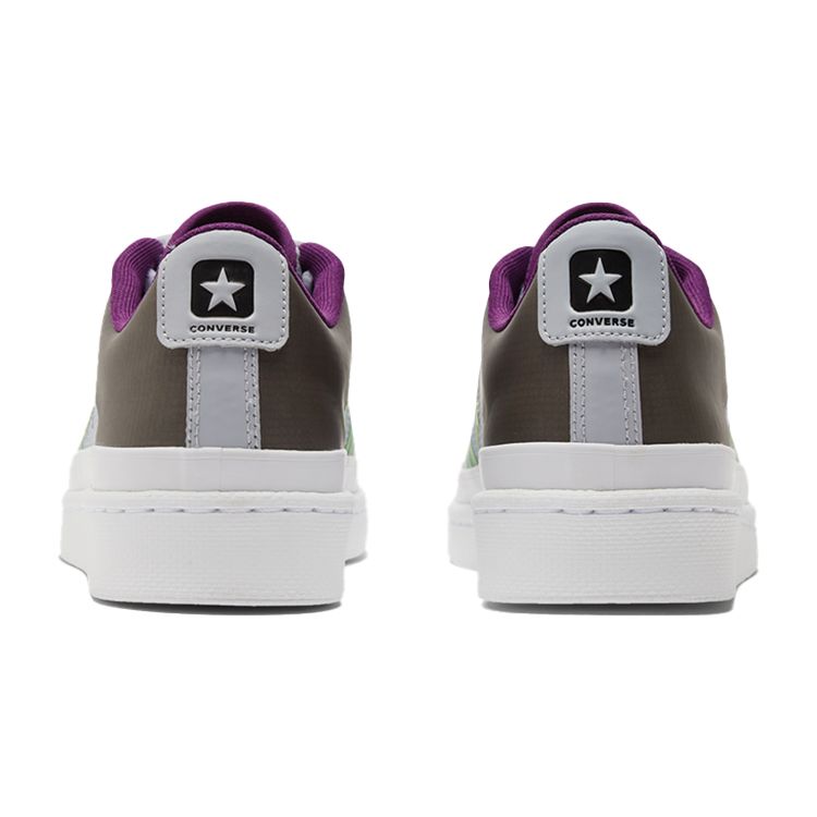 Converse Кроссовки унисекс Pro Leather Low Miami Vibez - Gravel Bold Wasabi серо-черные 170758C