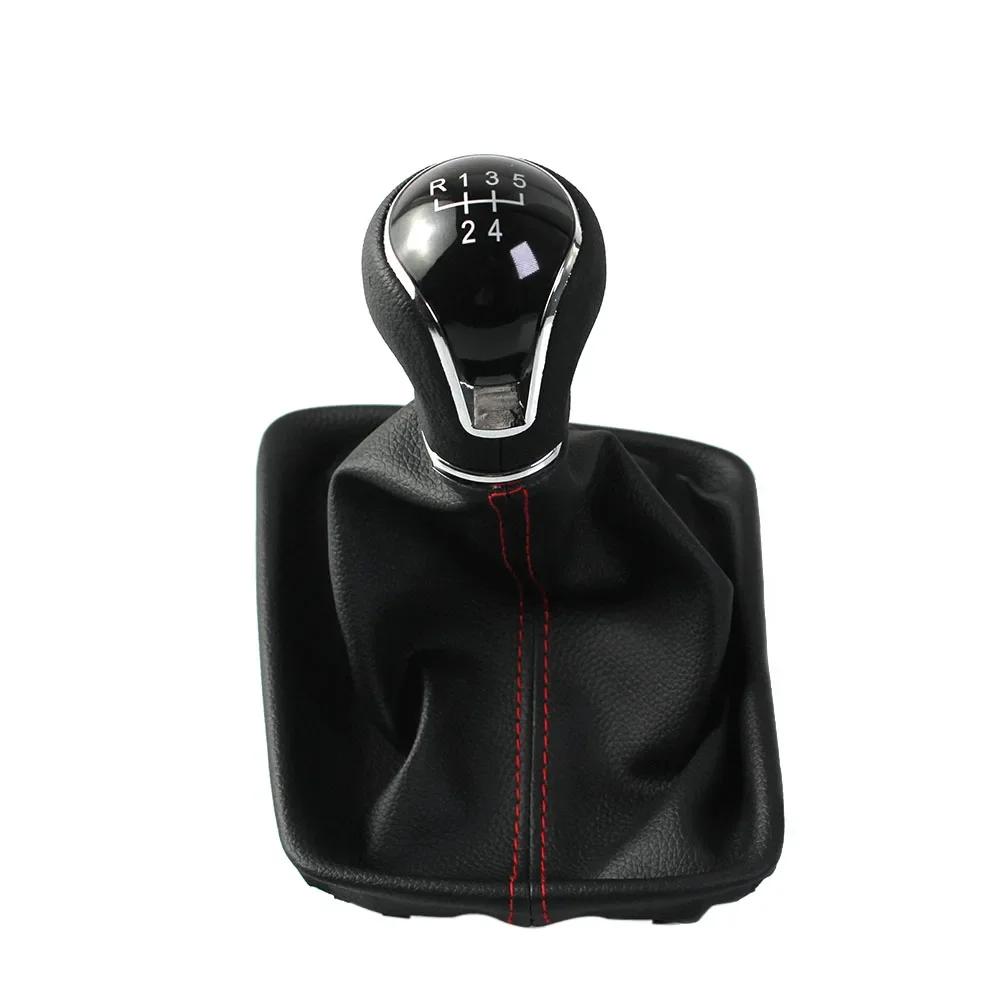 for Seat Leon III MK3 2012-2020 LHD with Shifter Level Stick Gaiter Boot Dust Cover 5/6 Speed Gear Shift Knob New