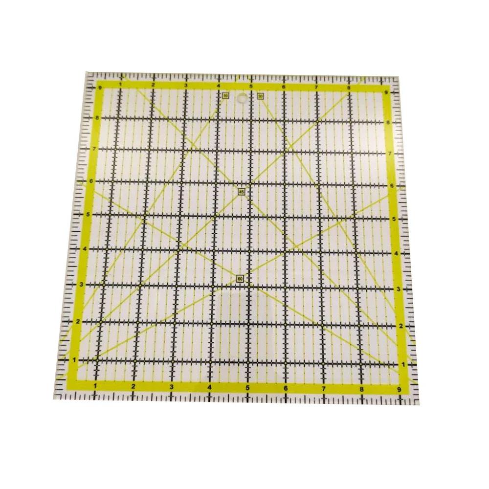Линейка для квилтинга одежды, дюймовая шкала, угловая акриловая двухцветная сетка, линия, лоскутное шитье, квадратная одежда «сделай сам», рукоделие, шитье, измерения