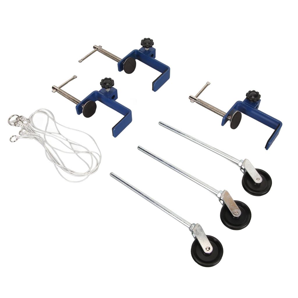 Зажим для крепления на столе, усиленный металлический пластиковый шкив, многоцелевой металлический зажим для скамьи для физики