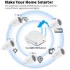 Умная розетка Tuya Zigbee 20a EU, умная розетка для монитора, розетка для монитора, приложение Smartlife, дистанционное управление, работает с Alexa Google Home