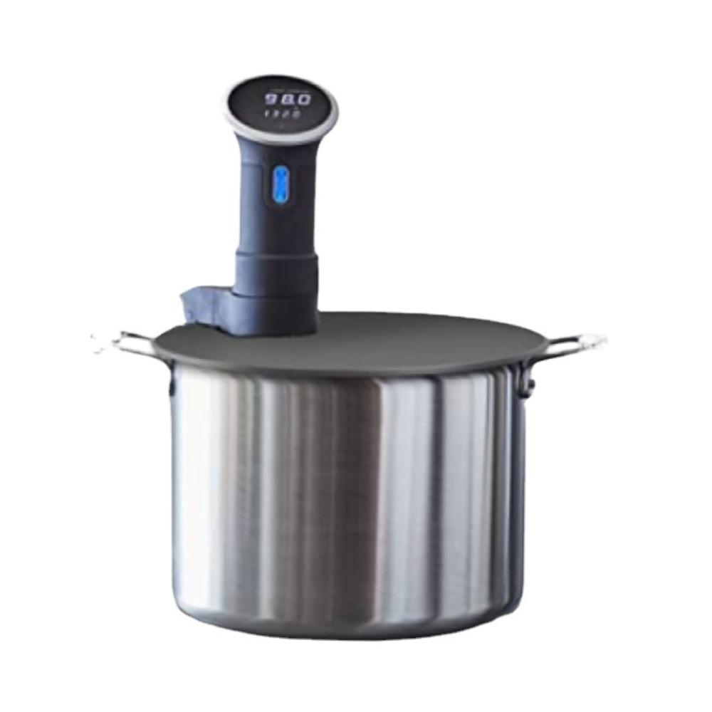 Round Silicone Sous Vide Lid Retain Moisture and Flavor Black/grey Vacuum Seal Silicone Suction Lid Sealed