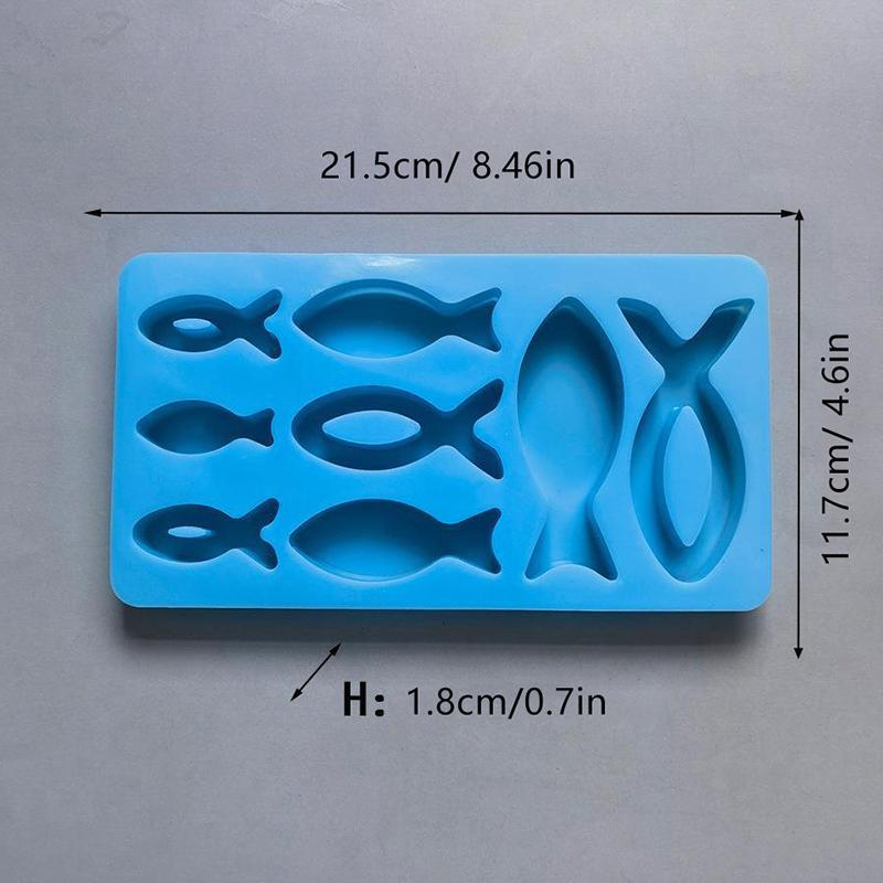Silicone Mold Chocolate Gummy Diy Fish Shaped Cake Decoration Baking Utensils