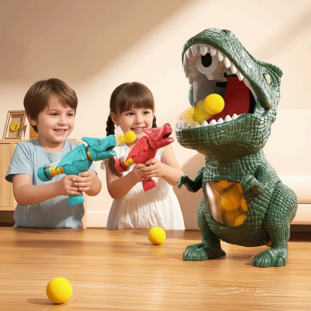 Soft Ball Design Dinosaur Launch Ejector Competition Feature Pneumatic Soft Ball Children Play