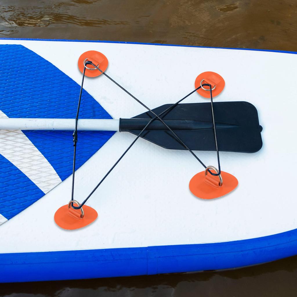 X AUTOHAUX D-образные заплаты ПВХ Нержавеющая сталь Круглые D-образные накладки для серфборда Надувной лодки Каяка Каноэ Палуба 6см Оранжевый