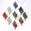 High-Grade Alloy Full Diamond Large Glass Brooch Exquisite Retro Women'S Clothing Corsage Jewelry Pin