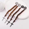 Prayer Saint Benedict Medal Blessing Saint Benedict Rosary Wooden Prayer Beads  Prayerful Catholic