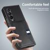 Zfold4 Card Slot Matte Leather Phone Case for Samsung Galaxy Z Fold4 Fold 4 5G Fold3 Fold2 Fold 2 3 Non-Slip Cover Cases